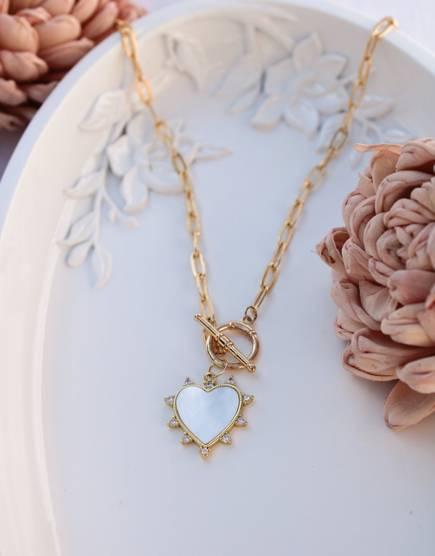 Pearl Heart Necklace