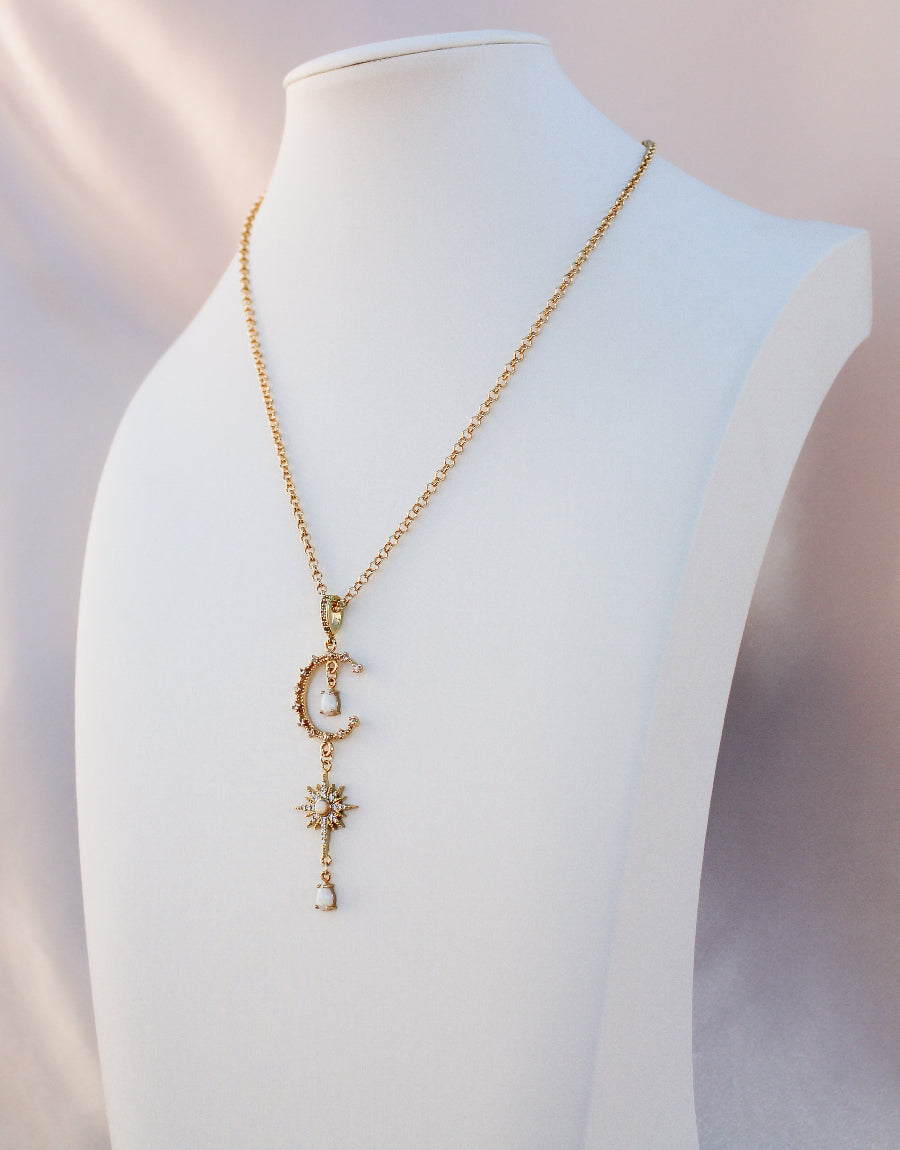 Celestial Opal Statement Necklace