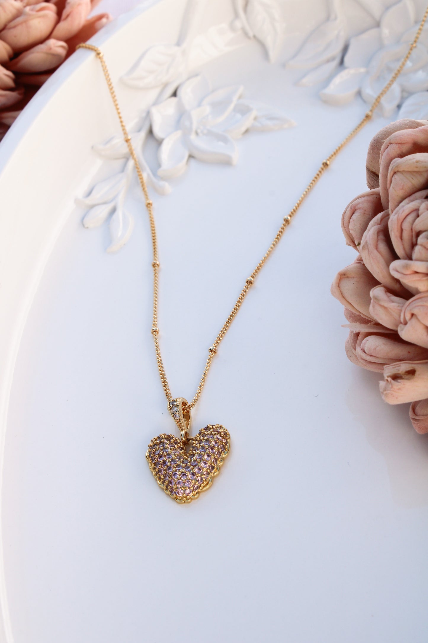 Jasmine Heart Necklace