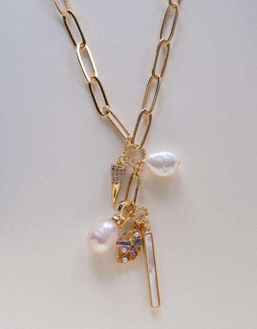 Pearl Cluster Necklace