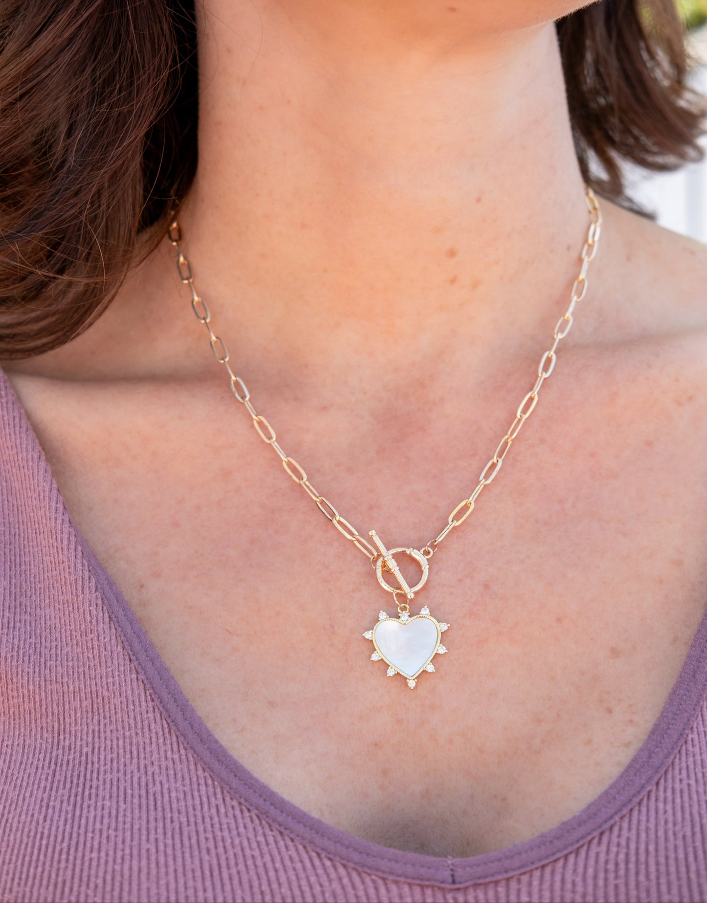 Pearl Heart Necklace