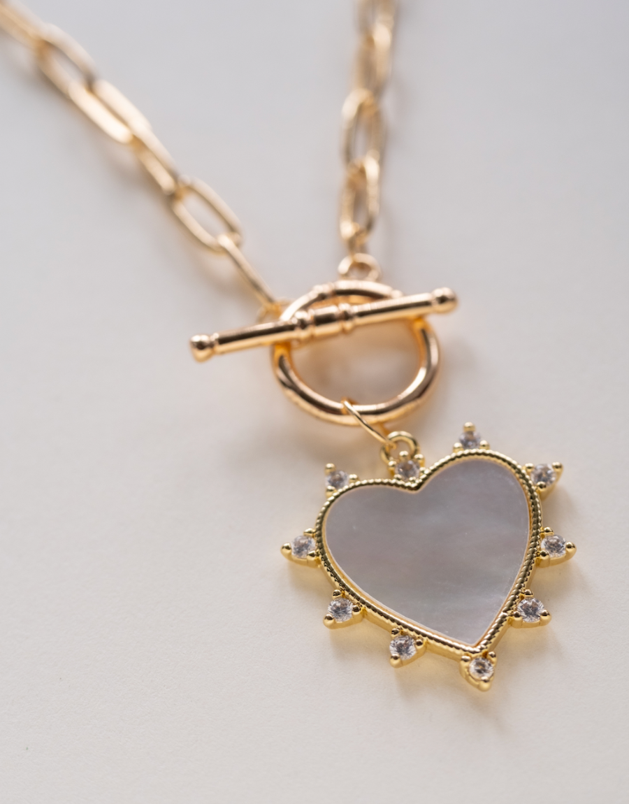 Pearl Heart Necklace