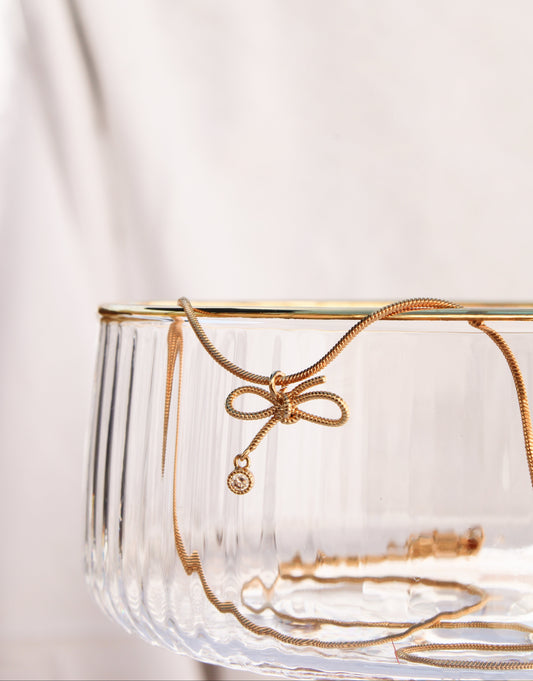 Dainty Bow Necklace