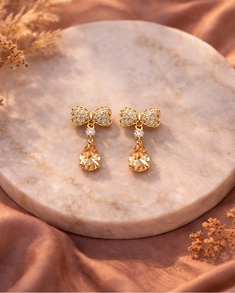 Champagne Bow Drops