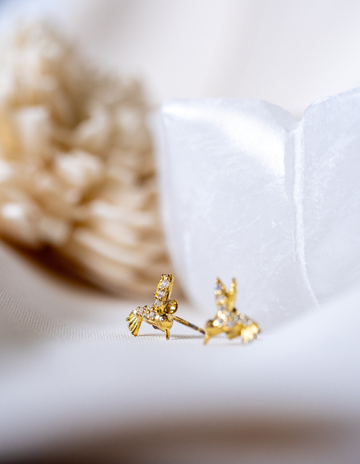 Golden Bird Studs