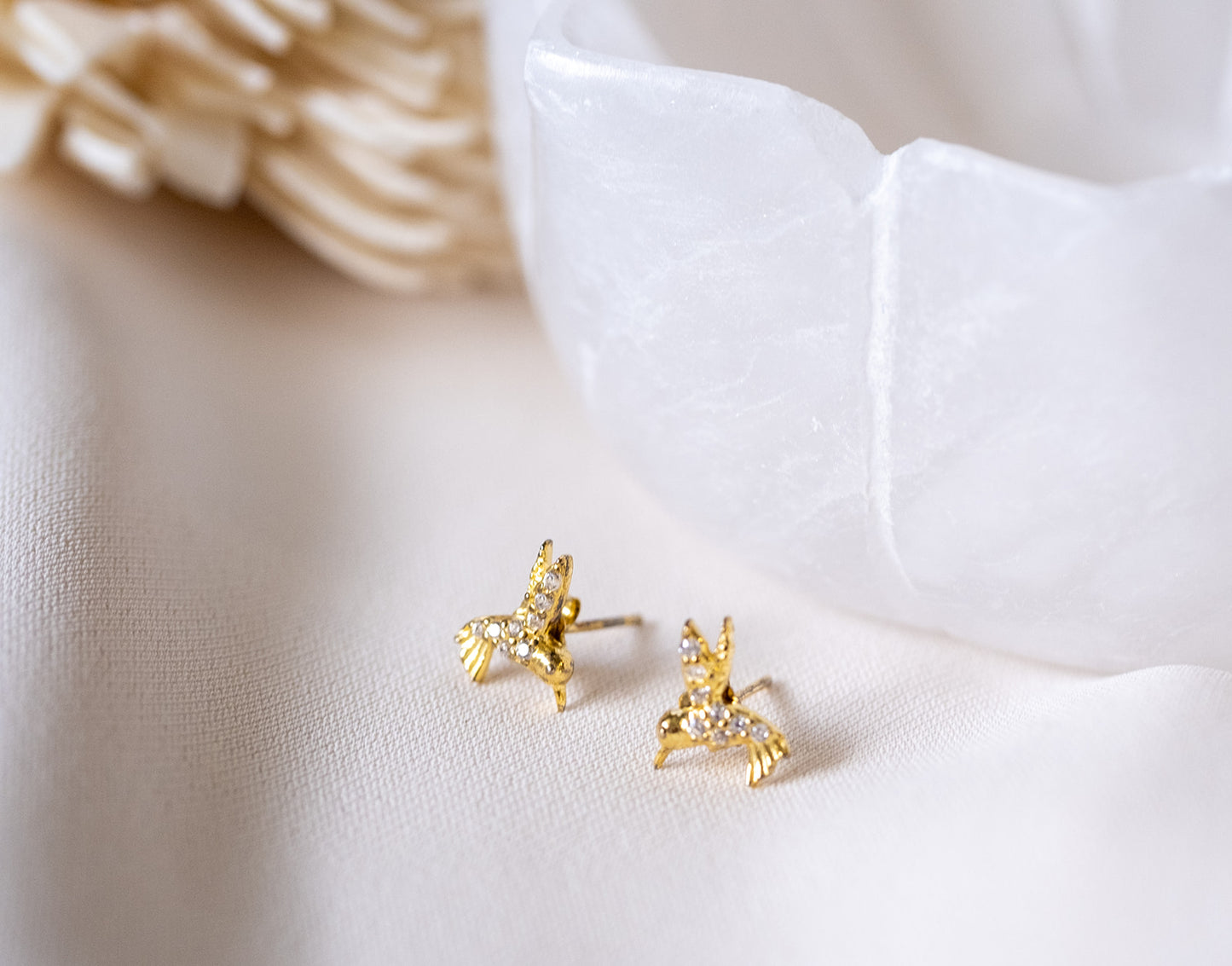 Golden Bird Studs