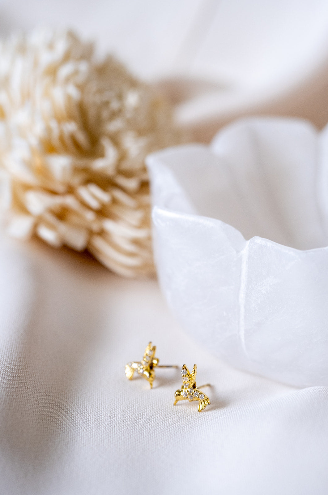 Golden Bird Studs