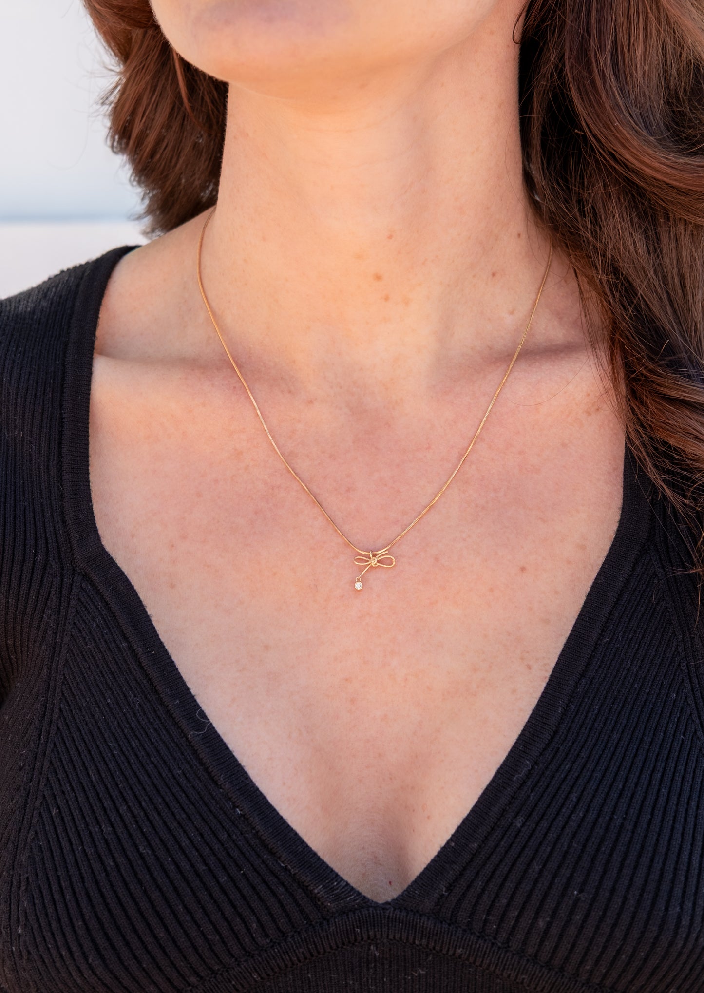 Dainty Bow Necklace