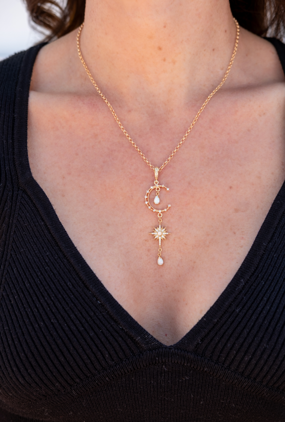 Celestial Opal Statement Necklace